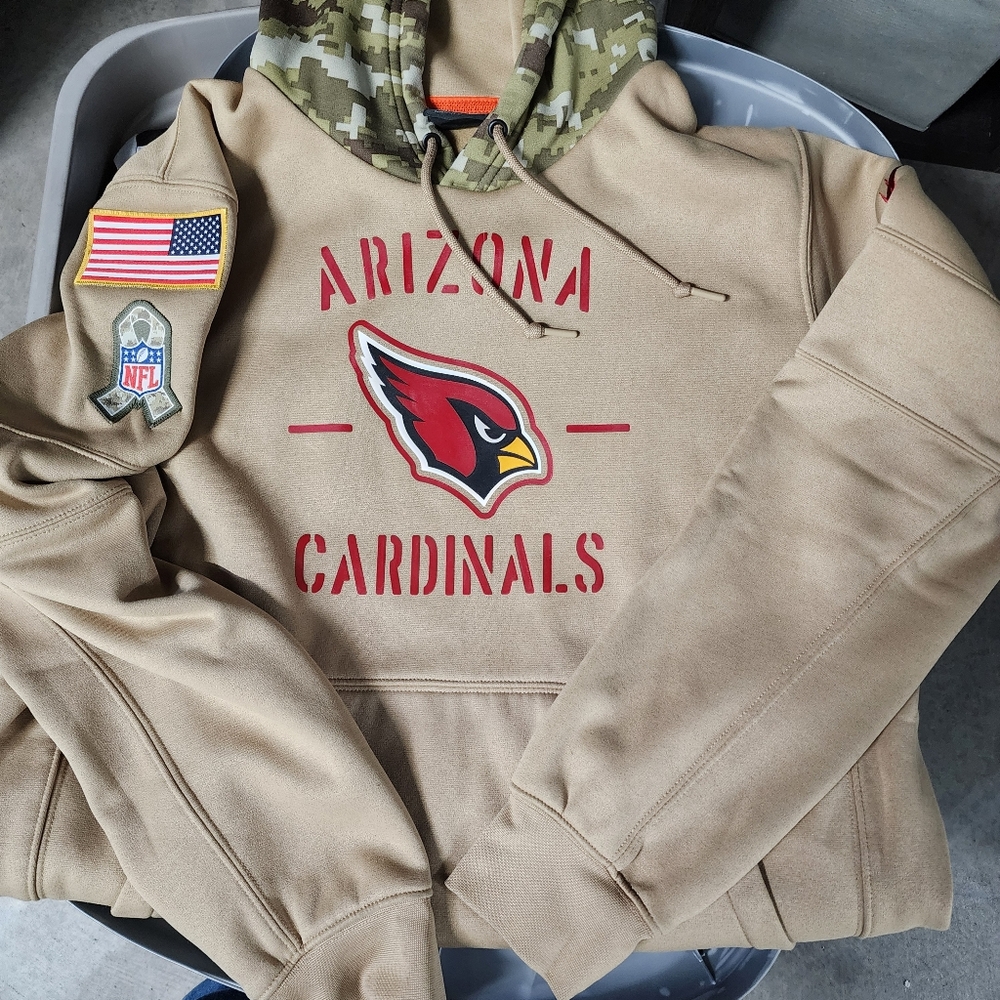 Nike Hoodie Sweater, Ladies (L)-AZ Cardinals Salute To Service, DRI-FIT